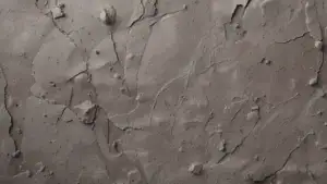 Grau strukturiertes Betonmuster mit Rissen und Unebenheiten.