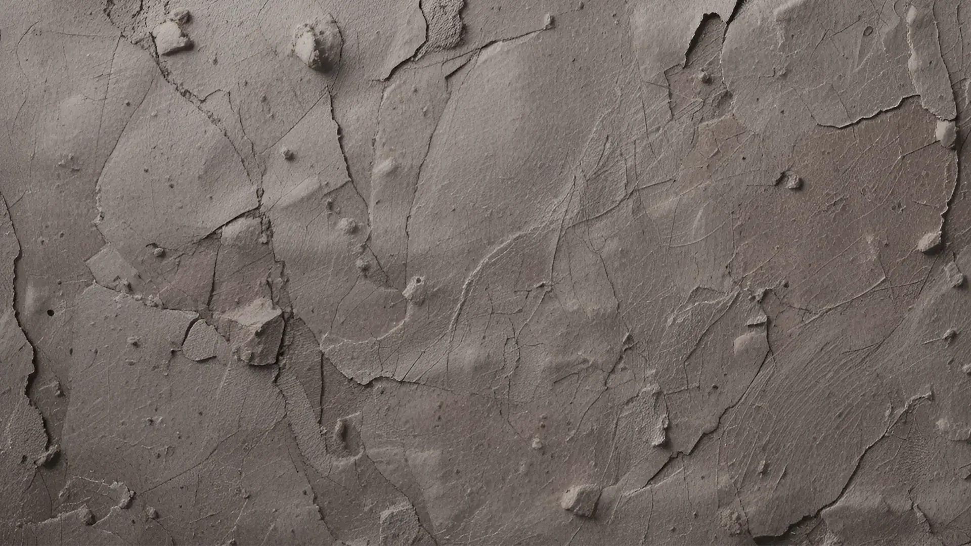 Grau strukturiertes Betonmuster mit Rissen und Unebenheiten.